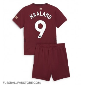 Manchester City Erling Haaland #9 Replik 3rd trikot Kinder 2024-25 Kurzarm (+ Kurze Hosen)